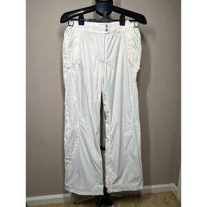 Columbia Womens Snow Pants Cream Convert Omni Shield Insulated Ski Snowboard S